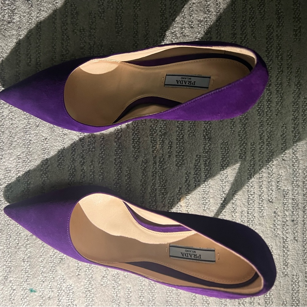 Purple Prada high heels 9.5 size